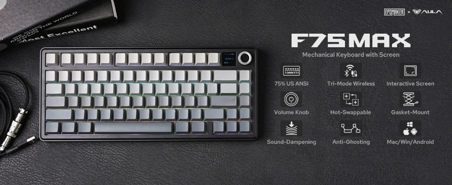 Aula F75 MAX Wireless Mechanical Keyboard