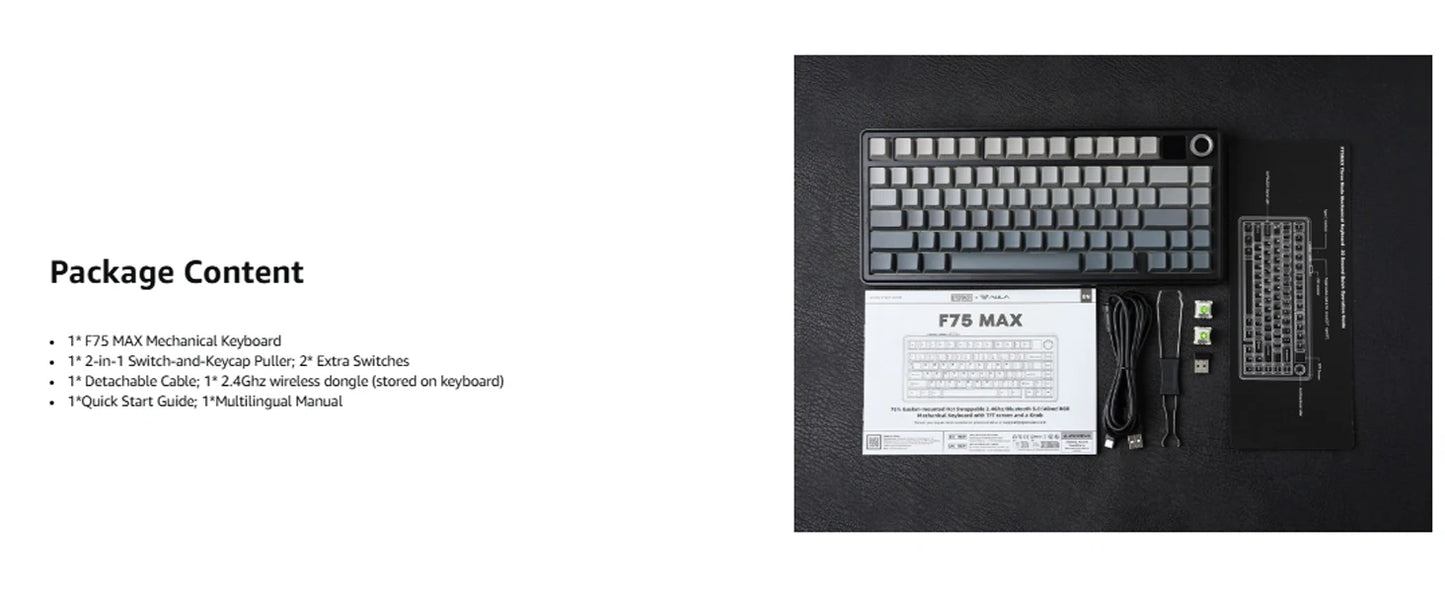 Aula F75 MAX Wireless Mechanical Keyboard