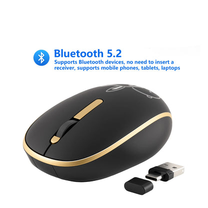 UTHAI DB33 wireless mute button mouse _2.4 wireless mute mouse business office gaming battery mouse
