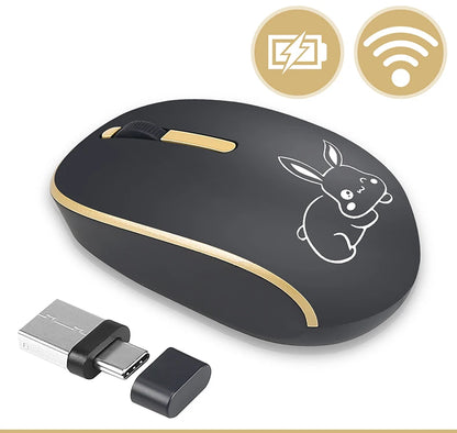 UTHAI DB33 wireless mute button mouse _2.4 wireless mute mouse business office gaming battery mouse