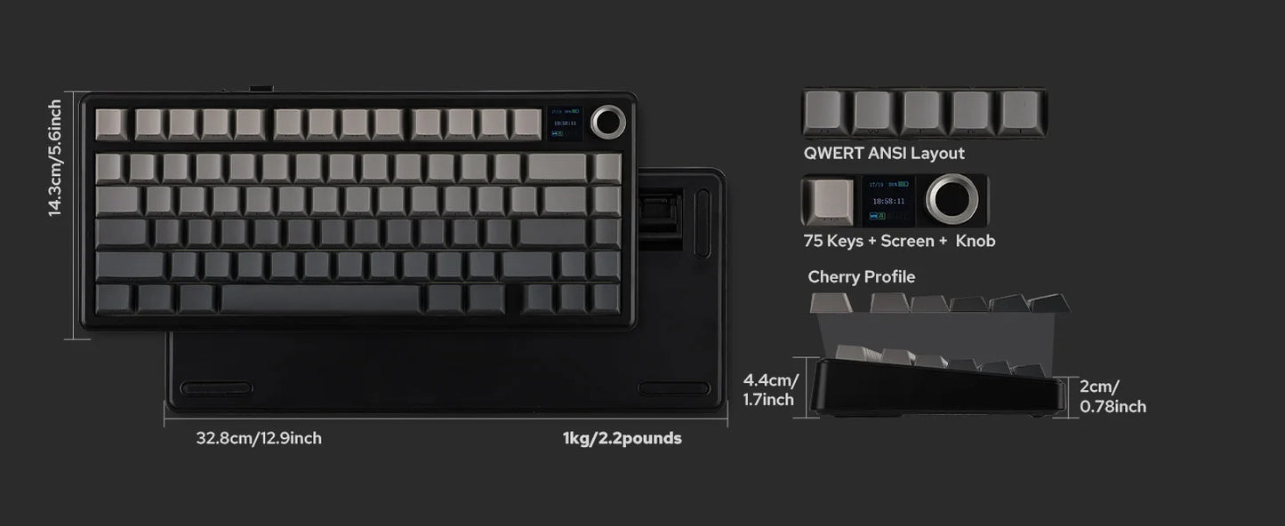 Aula F75 MAX Wireless Mechanical Keyboard