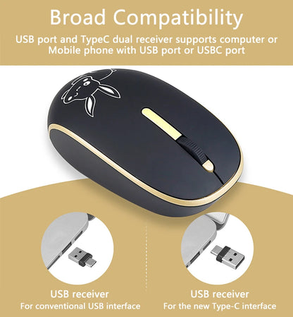 UTHAI DB33 wireless mute button mouse _2.4 wireless mute mouse business office gaming battery mouse