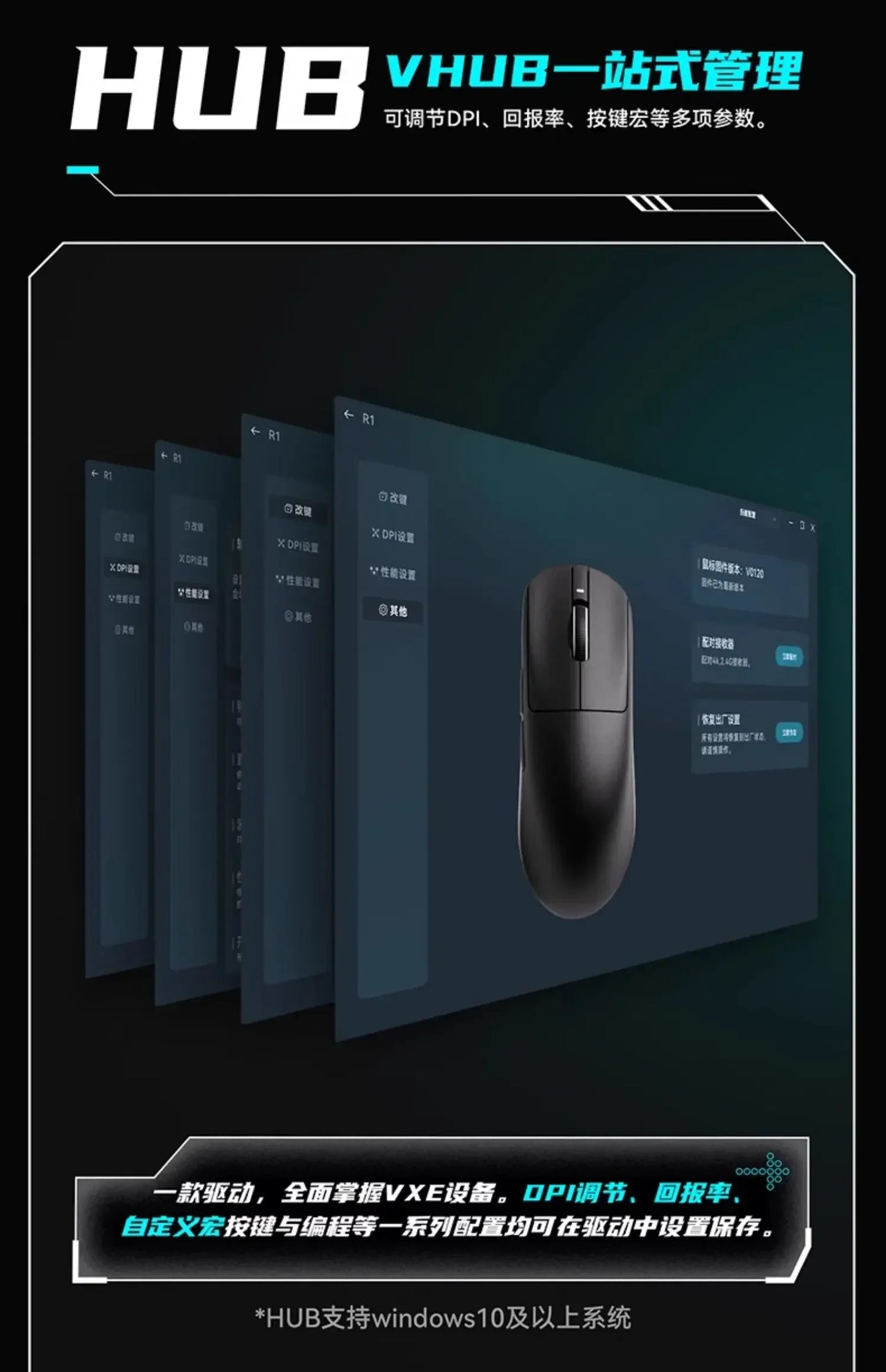 VXE Dragonfly R1 Pro Max Wireless Mouse Esports Gaming Mouse Paw3395 Ergonomics Lightweight Pc Accessories Vorlant Cs Gamer Gift