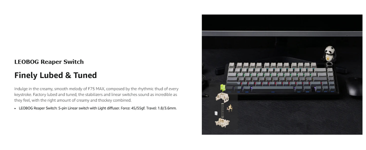 Aula F75 MAX Wireless Mechanical Keyboard