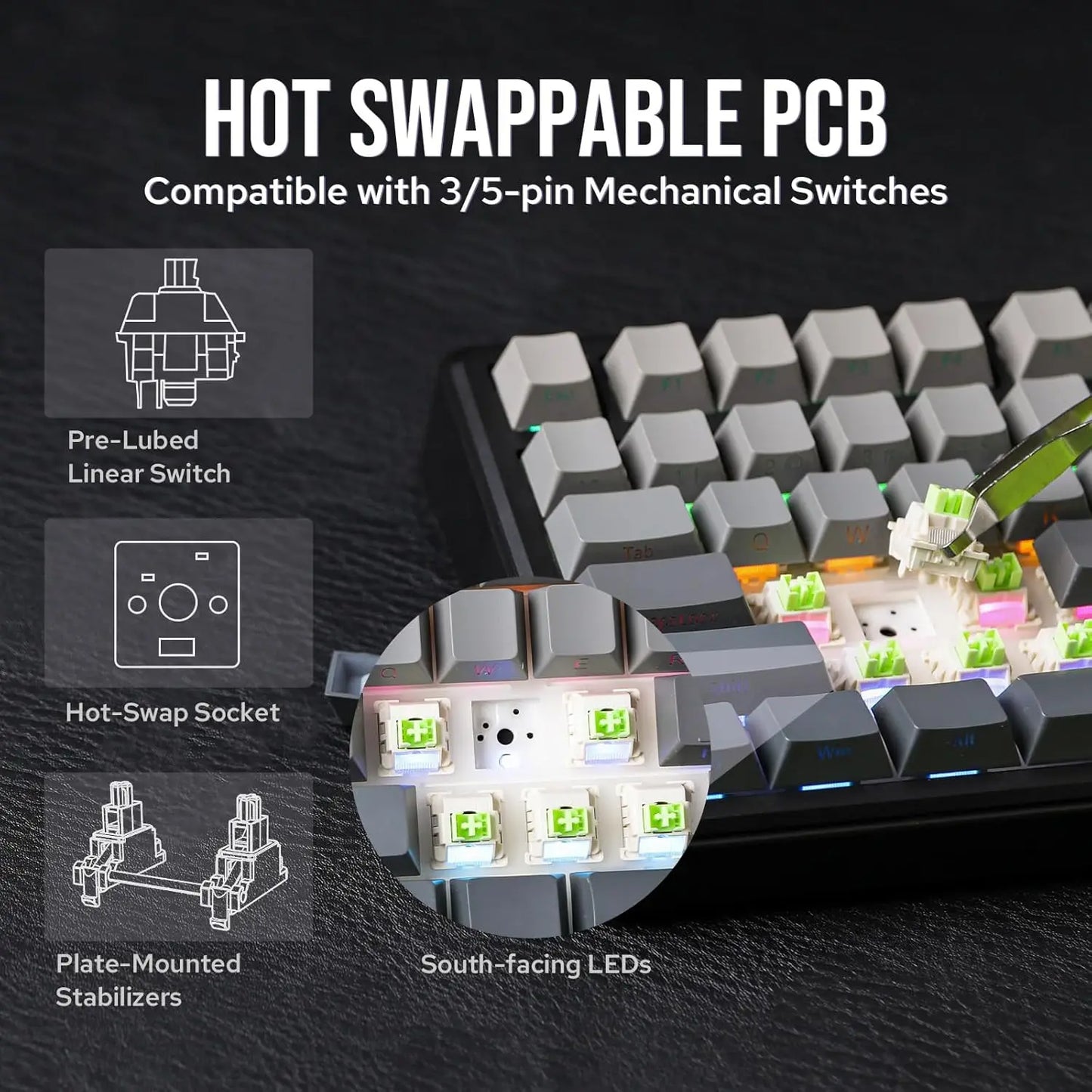 Aula F75 MAX Wireless Mechanical Keyboard