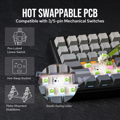 Aula F75 MAX Wireless Mechanical Keyboard