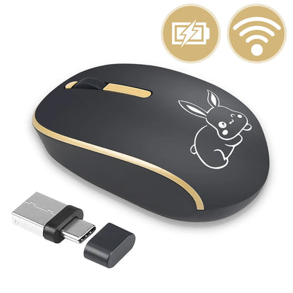 UTHAI DB33 wireless mute button mouse _2.4 wireless mute mouse business office gaming battery mouse