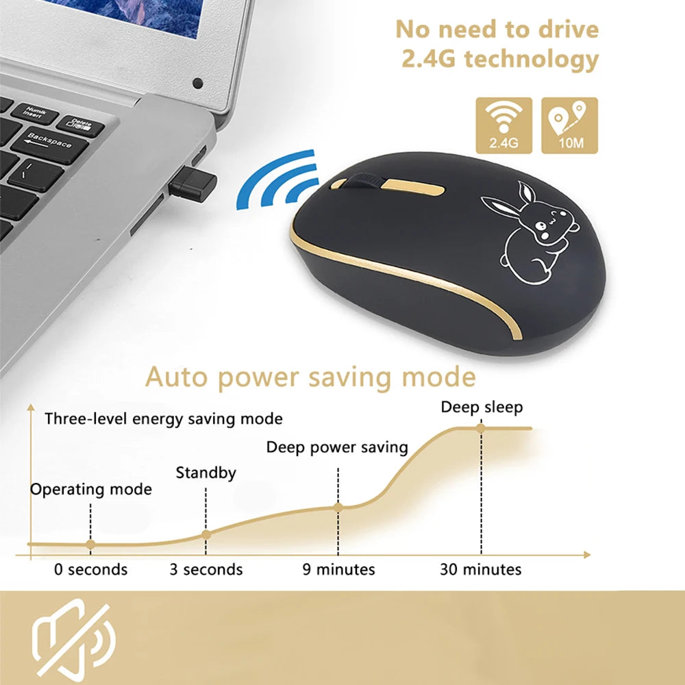 UTHAI DB33 wireless mute button mouse _2.4 wireless mute mouse business office gaming battery mouse