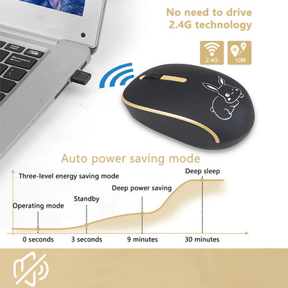 UTHAI DB33 wireless mute button mouse _2.4 wireless mute mouse business office gaming battery mouse