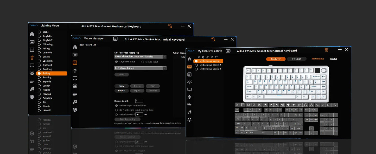 Aula F75 MAX Wireless Mechanical Keyboard